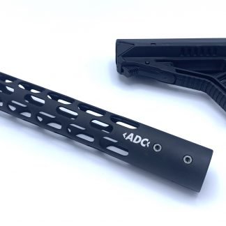AR9 PCC ADC Hadguard & Buttstock FAB Defense Cerakote - Black