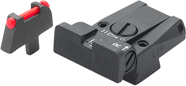 LPA SPR75CZ7F Adjustable Sight Set For CZ 75 for CZ stake-on front sights