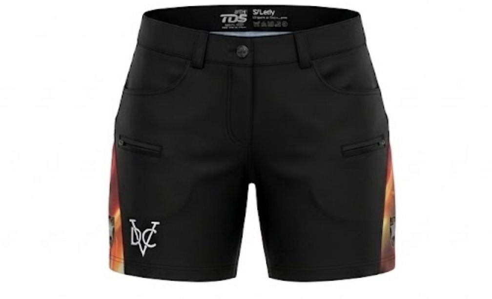 TDS Custom Wear IPSC Lady Shooting Short Pants Fire Design