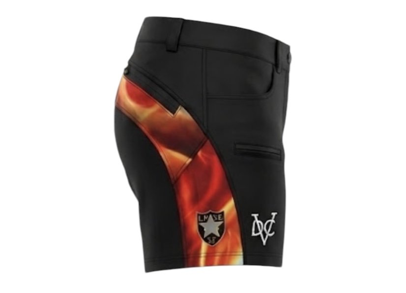TDS Custom Wear IPSC Lady Shooting Short Pants Fire Design - view 4