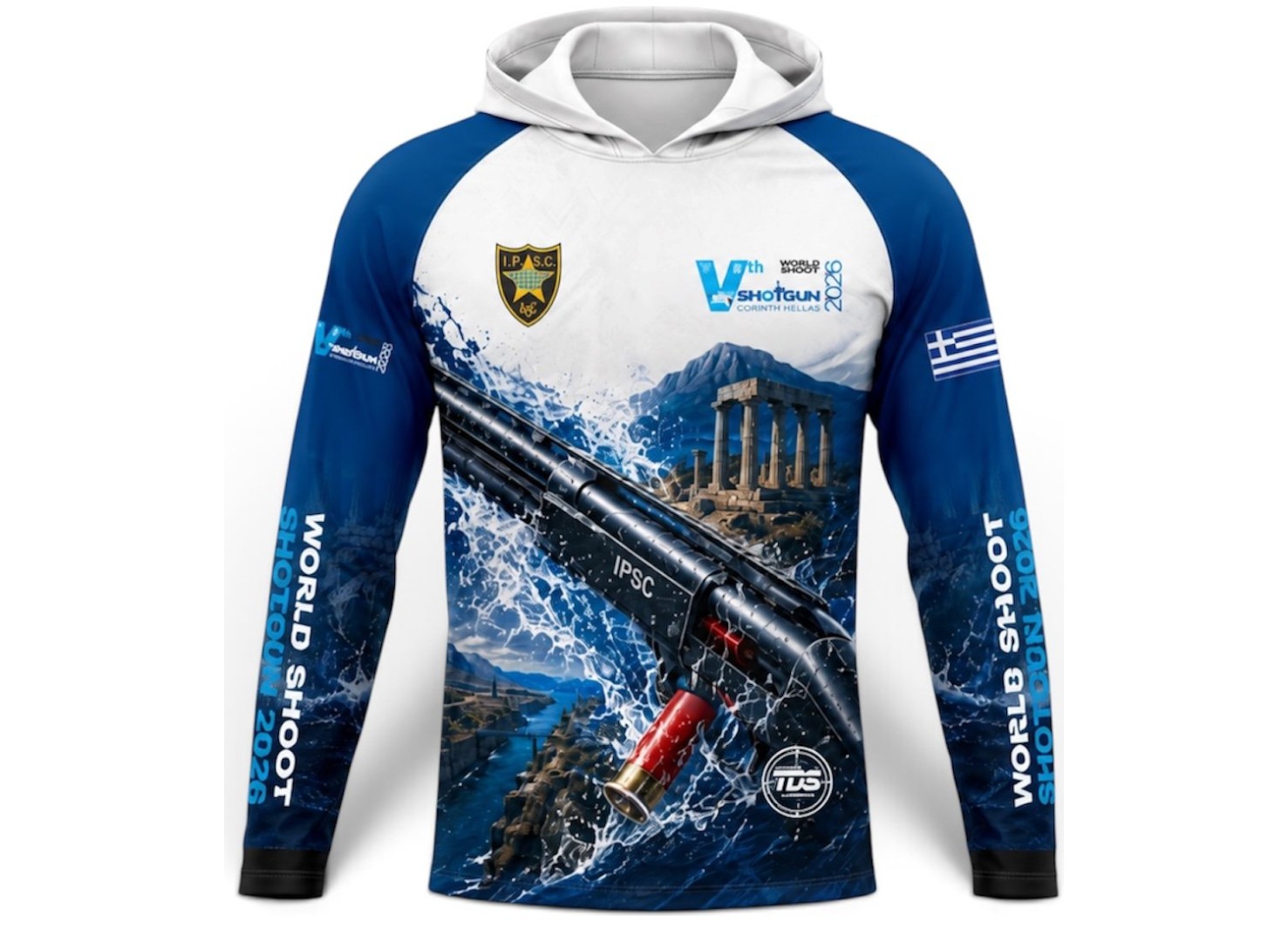 IPSC 2026 Shotgun World Shoot Hooded Long Sleeve Shirt
