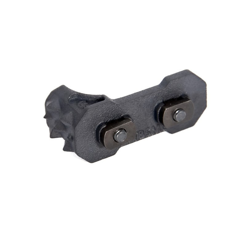 M-Lok barricade stop with finger rest