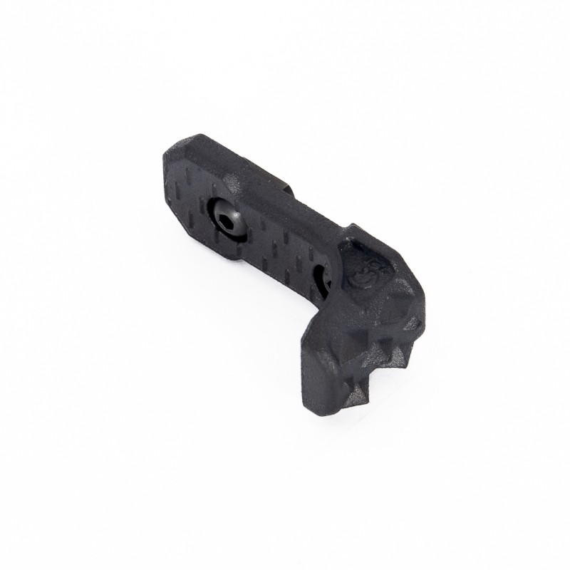M-Lok barricade stop with finger rest