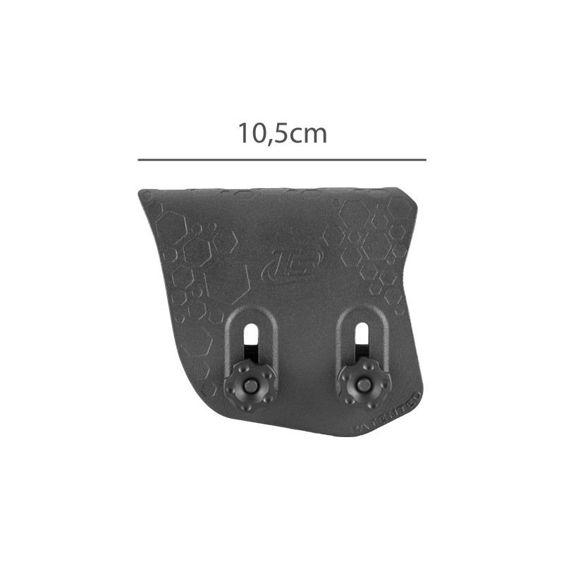 Small adjustable cheek rest for shotguns for left hand shooter