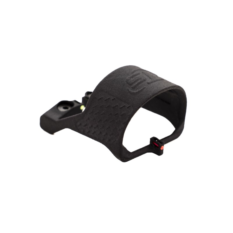 Armored hood with fiber optic sight/rear sight for ZR series