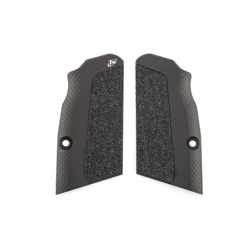 High-grip short grips - large frame for Tanfoglio