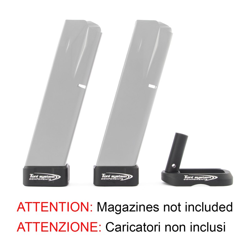 Kit magwell + 2 base pads for Beretta 92-96-98-M9A1-M9A3-M9A4-ELITE LTT-92X FULL SIZE (magazines not included)