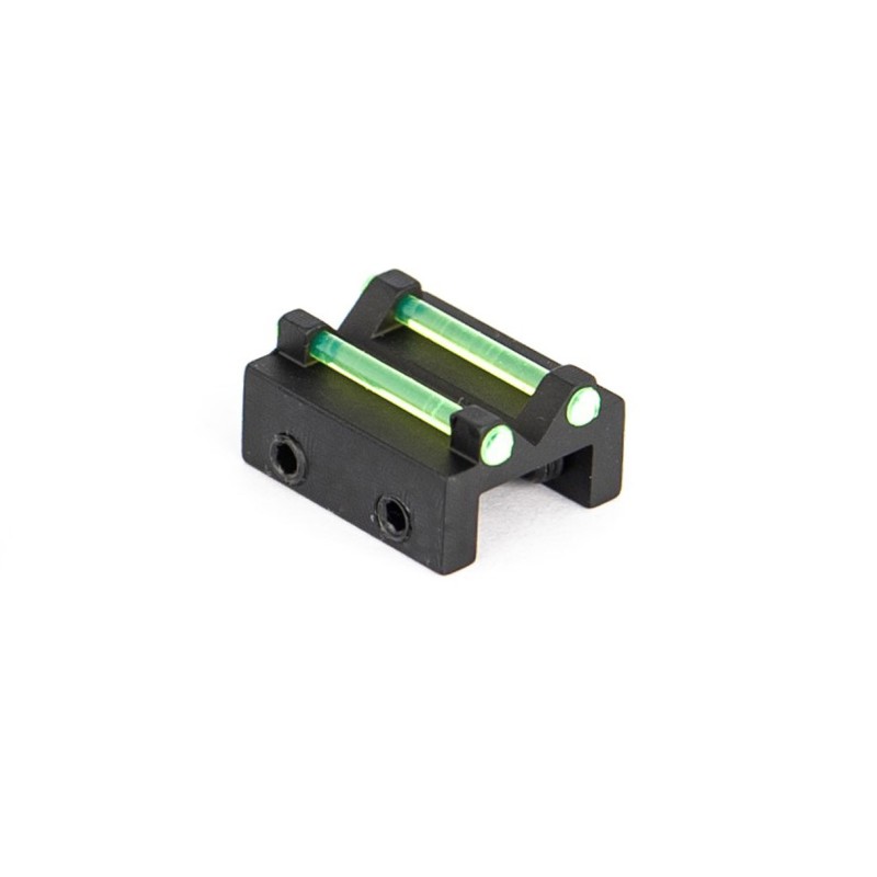 Replacement rear sight for AR15 rib, green optic fiber 1,5 mm